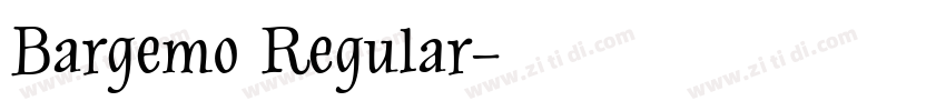 Bargemo Regular字体转换